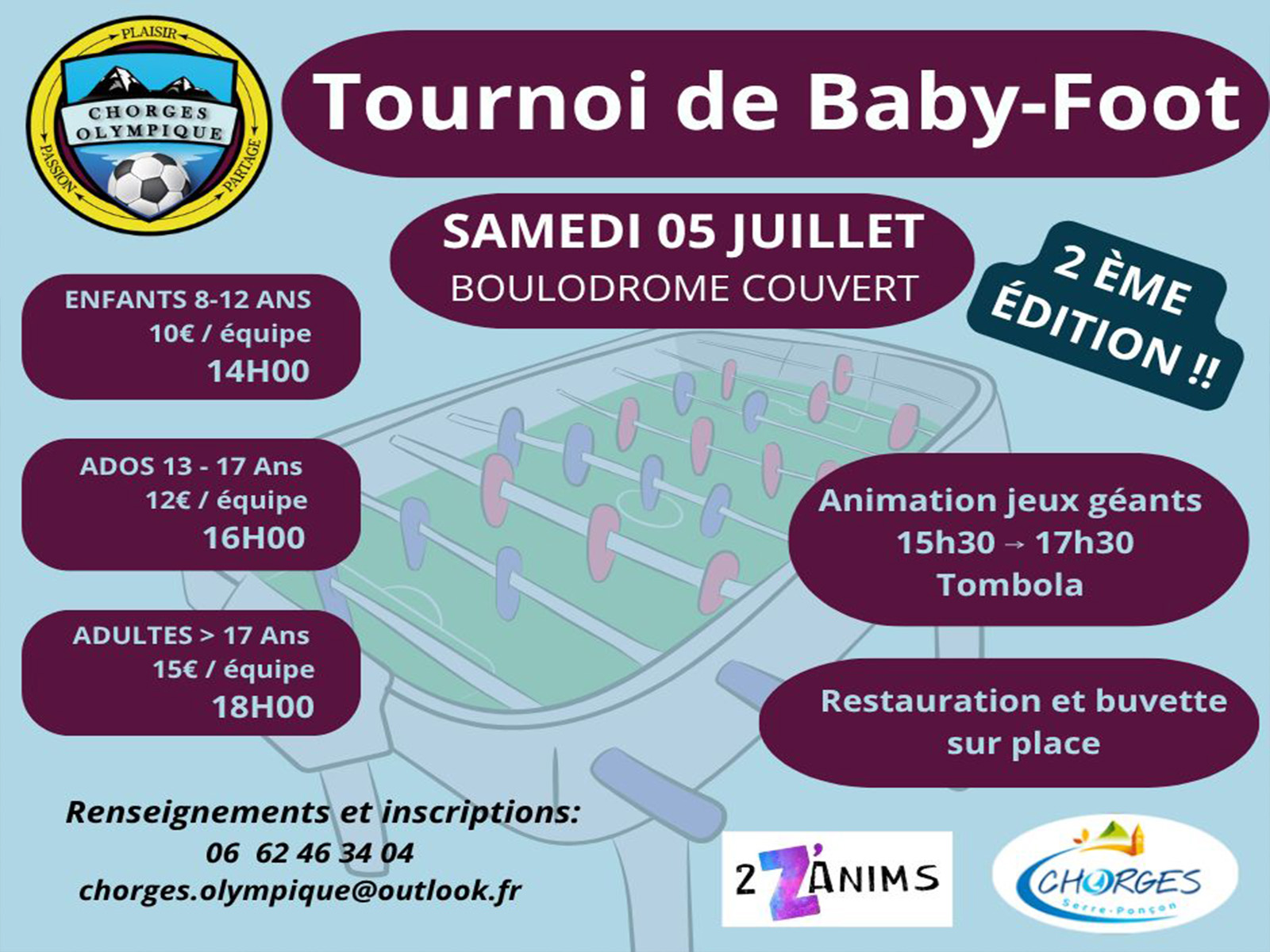 Tournoi de baby foot